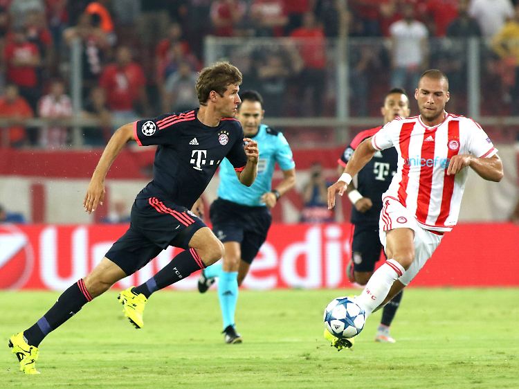 Thomas Müller erzielte zwei Treffer beim Auftakt der Bayern in die Champions League.