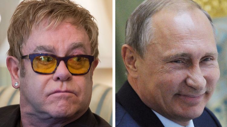 Sollte es mal zeitlich passen, würde sich Putin mit Elton John treffen.