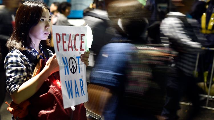In Japan gibt es derzeit täglich Proteste gegen die Militärreform.