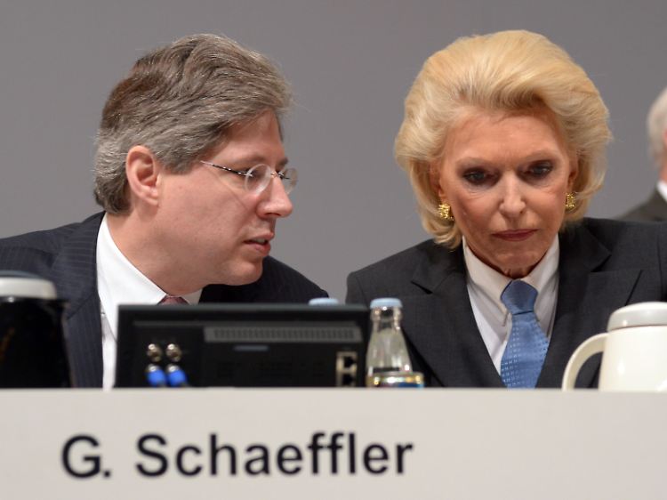 Milliardenschwer: Maria-Elisabeth Schaeffler-Thumann mit ihrem Sohn Georg F.W. Schaeffler.