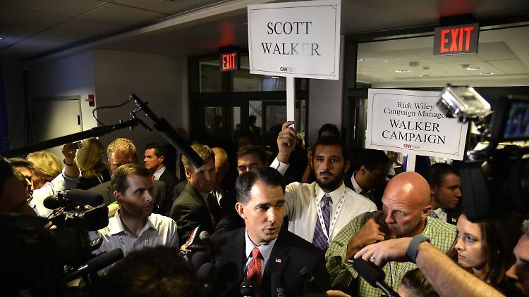 Scott Walker nach der zweiten TV-Debatte der Republikaner.