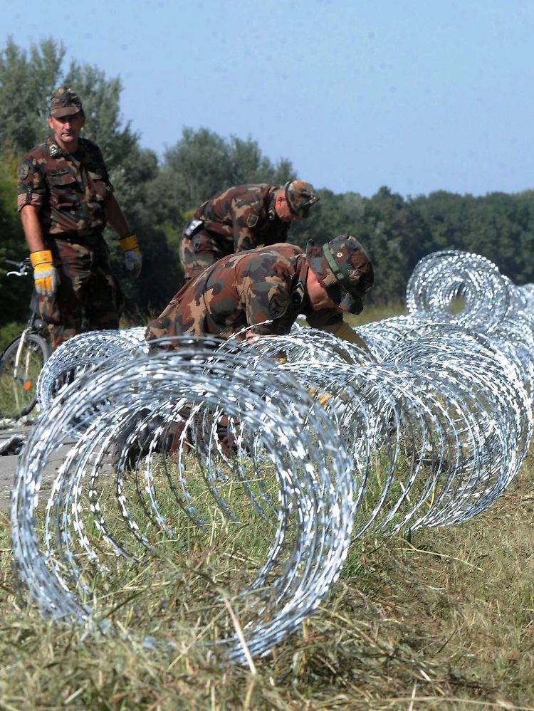 Mitte September beginnt Ungarn damit, seine Grenze zu Kroatien mit Stacheldraht zu schließen.