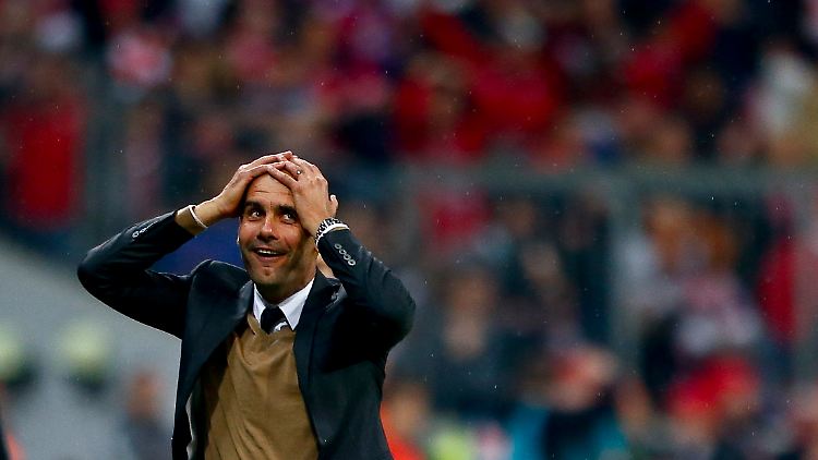 Magischer Moment: Josep Guardiola.