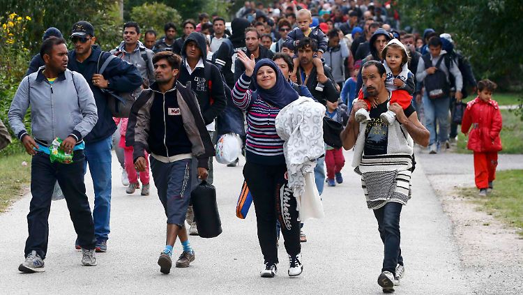 Die Situation an der ungarisch-österreichischen Grenze am 24. September.