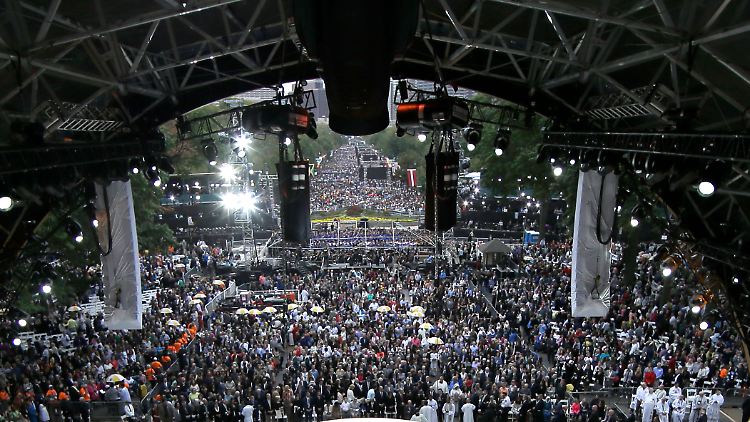 Mehr als eine Million Menschen kamen laut Vatikan zur Messe in Philadelphia.