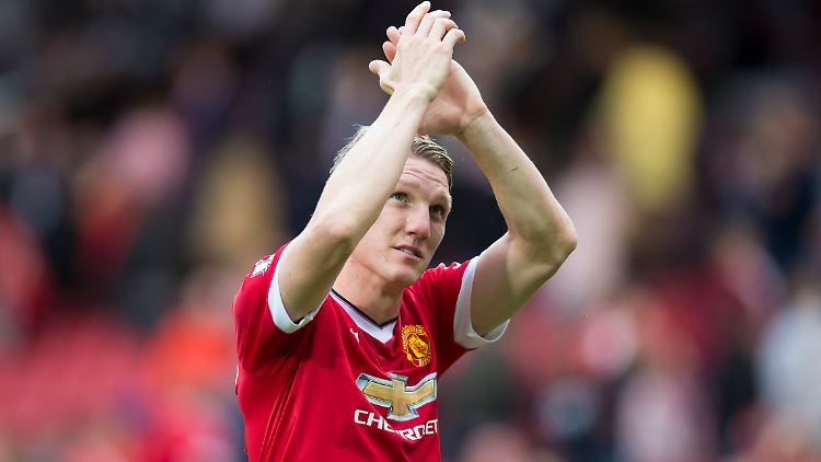 Eine Liebe die auf Gegenseitigkeit beruht: Bastian Schweinsteiger und Manchester United.