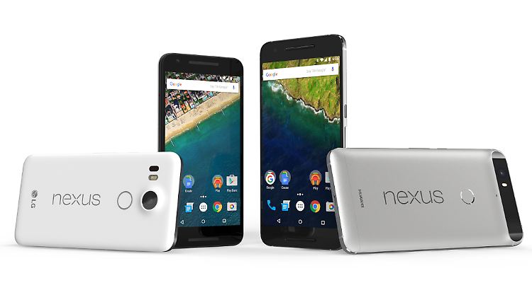 Das Huawei Nexus 6P und das LG Nexus 5X.