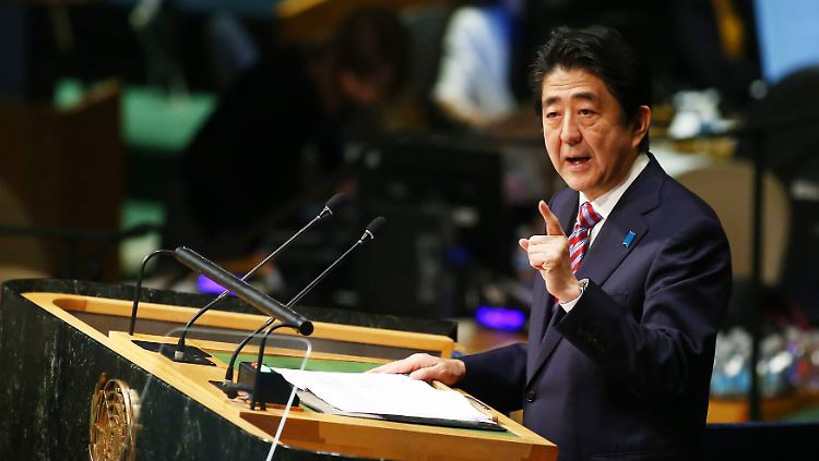 Japans Premierminister Shinzo Abe hat vor der UN-Vollversammlung in New York umfassende