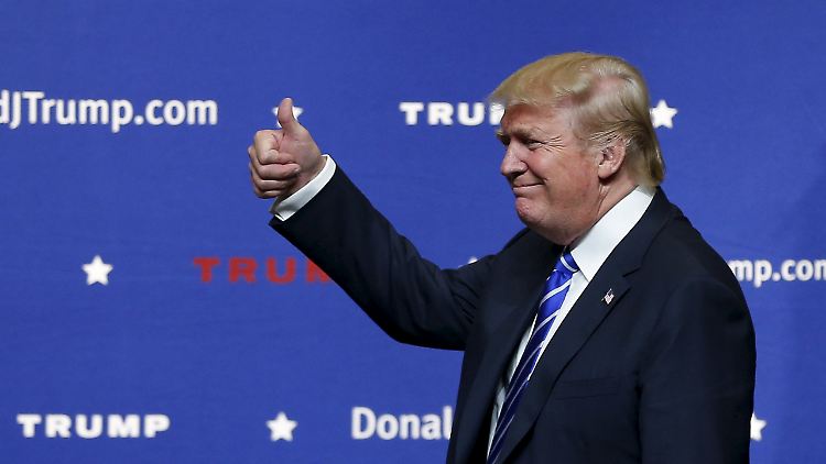 Auffällige Haarmode: Donald Trump.