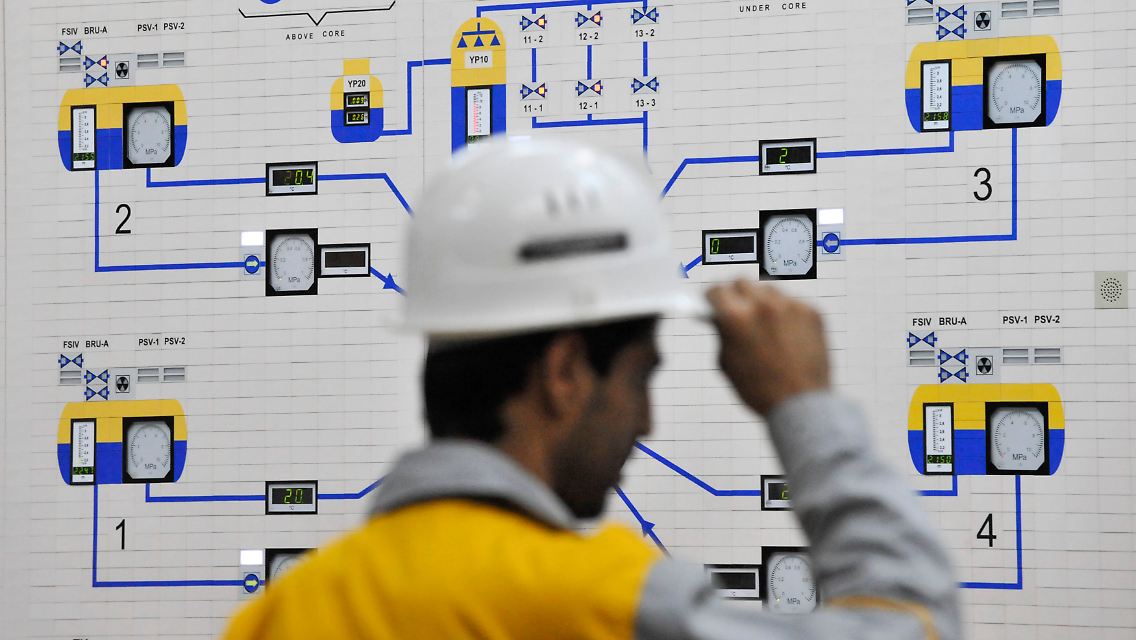 Im iranischen Atomkraftwerk Buschehr.