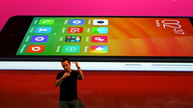 Auf der Bühne: Xiaomi-Manager Hugo Barra.