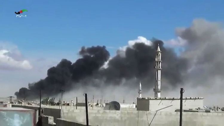 Aus der Stadt Talbiseh nahe Homs werden schwere Angriffe gemeldet. 