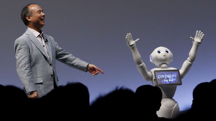 Umarmt die Zukunft: Softbank-Chef Masayoshi Son.