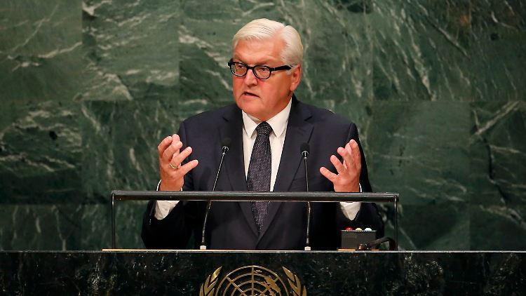 Außenminister Frank-Walter Steinmeier spricht über gemeinsame Ziele im Syrien-Konflikt.