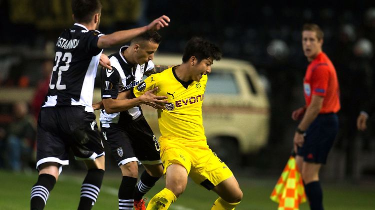 Die Griechen machten dem BVB das Leben 90 Minuten lang schwer.