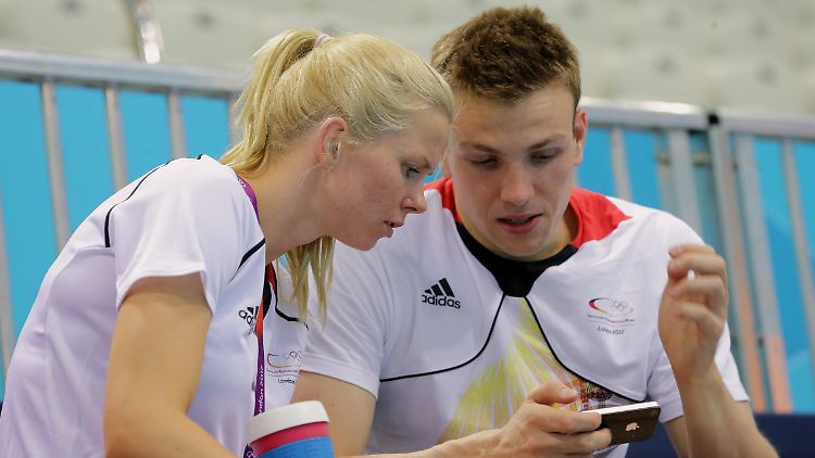 Steffen und Biedermann während der Olympischen Spiele in London