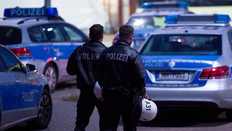An der zentralen Erstaufnahmestelle für Flüchtlinge in Hamburg-Bergedorf.