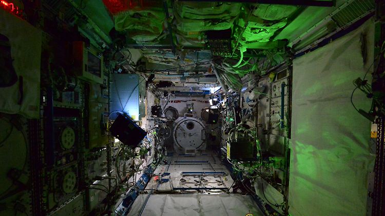 Auf der Internationalen Raumstation kreisen seit 15 Jahren Astronauten in solchen Räumen um die Erde. 