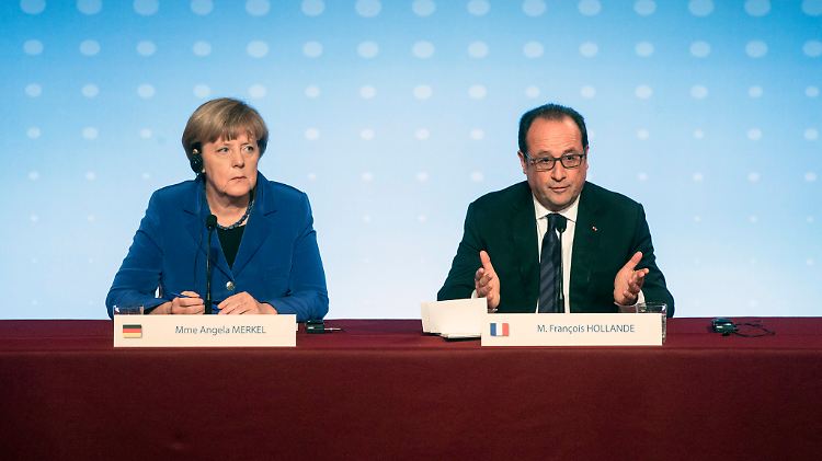 Kanzlerin Angela Merkel und der französische Präsident François Hollande sehen nur leichte Fortschritte im Ukraine-Konflikt.
