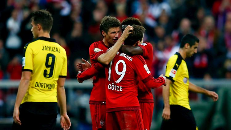 Als sich die Bayern in ihren Rausch geschossen hatten, war für den BVB nichts mehr zu machen.