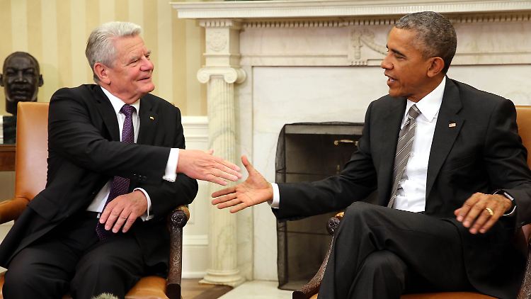 Bundespräsident Joachim Gauck hofft künftig auf mehr Unterstützung von Barack Obama in der Flüchtlingskrise.