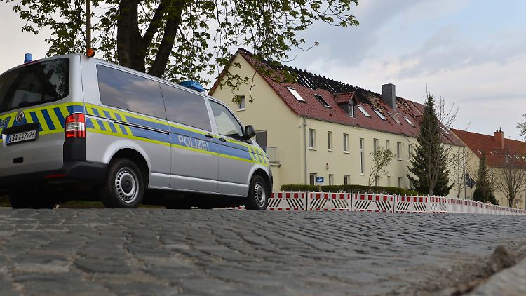 Vor dem Brandanschlag gab es in Tröglitz Demonstrationen gegen die Aufnahme von Asylbewerbern.