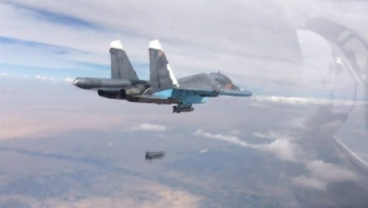 Ein russischer Kampfjet über Syrien.