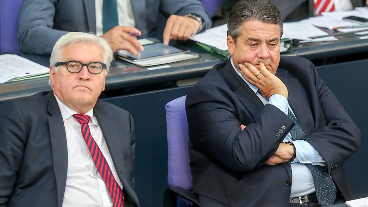 Außenminister Steinmeier und Vizekanzler Gabriel