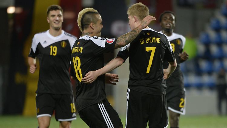 Keine Hürde für die Belgier: Mit einem souveränen 4:1 schicken sie Andorra nach Hause und lösen damit ihr Endrunden-Ticket.