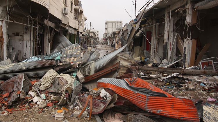 Zerstörung in Kobane. Die Kurden haben die syrische Stadt zurückerobert.