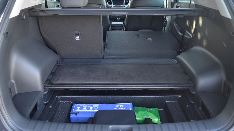 Der Kofferraum des Hyundai Tucson reicht für die entspannte Urlaubsfahrt. Bei sperrigen Ladegut stören die Radkästen.