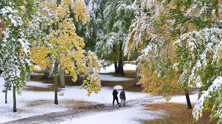 In Thüringen, wie hier in Gotha, hat es bisher am meisten geschneit.