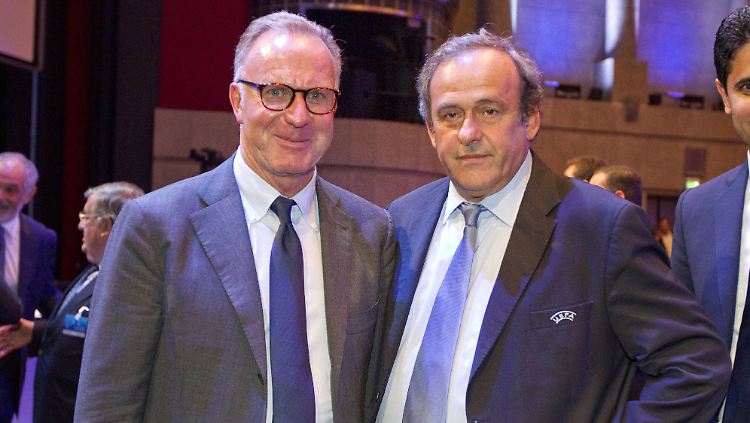 Ein Freundschaftsdienst? Karl-Heinz Rummenigge wirbt für eine weitere Unterstützung von Michel Platini.
