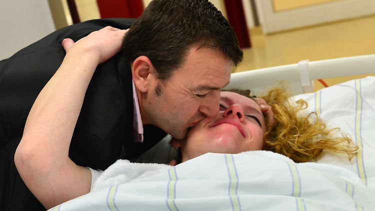 Die glücklichen Eltern: Oltjana Koci und Vebi Keta. 
