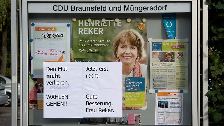 Die Kölner OB-Wahl findet dem Anschlag auf Kandidatin Reker zum Trotz wie geplant statt.