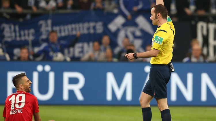 Vedad Ibisevic bleibt nach der Roten Karte gegen Schalke für vier Spiele gesperrt. 