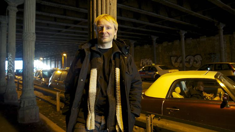 Jochen Schmidt im Gleimtunnel, früher Grenze zwischen Ost- und Westberlin, heute zwischen den Stadtteilen Prenzlauer Berg und Wedding.
