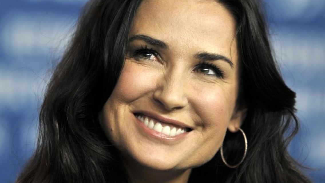US-Schauspielerin Demi Moore in Berlin. Foto: Gero Breloer