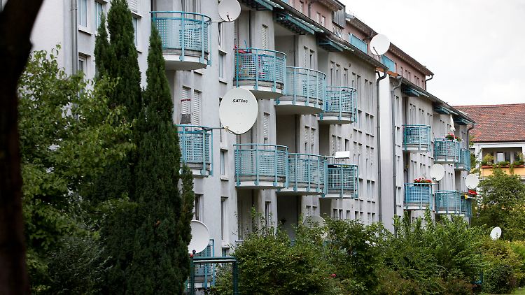 Wohnanlage der Deutsche Wohnen im Osten Frankfurts.