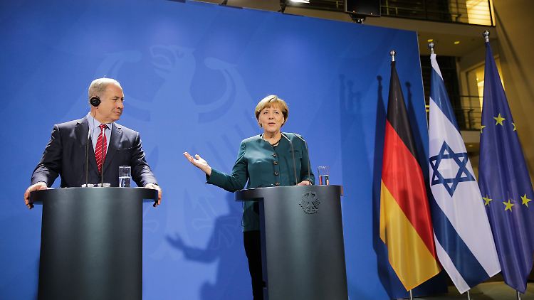 Angela Merkel trifft Benjamin Netanjahu in Berlin.