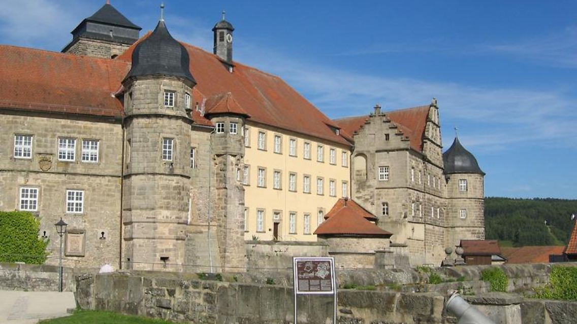 Die mehr als 750 Jahre alte Festung Rosenberg über Kronach in Nordbayern gilt als eine der am besten erhaltenen Burganlagen in Europa.