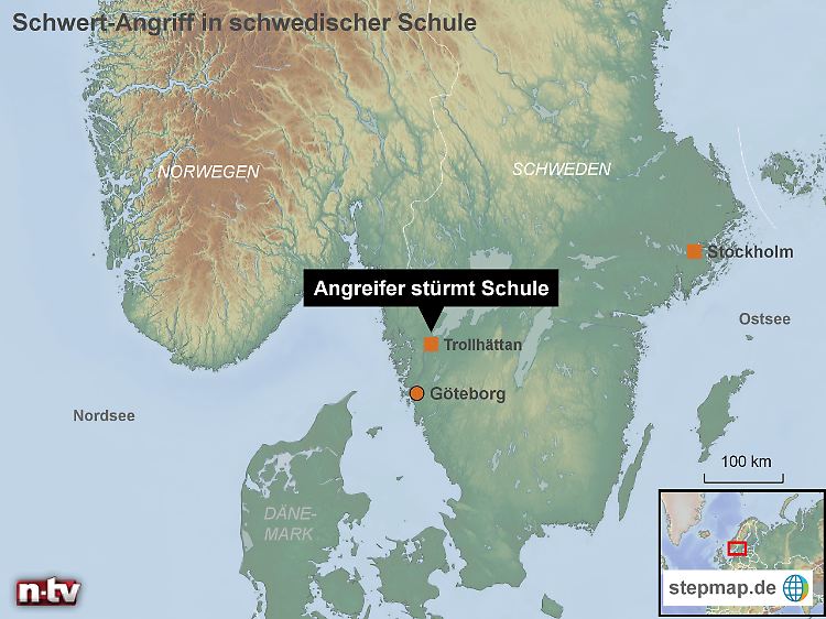Bekannt als Standort der schwedischen Autoindustrie: Trollhättan liegt in Westschweden nördlich von Göteborg.