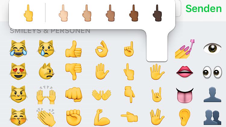 150 Emojis sind dazugekommen - das erlaubt neue Ausdrucksmöglichkeiten.