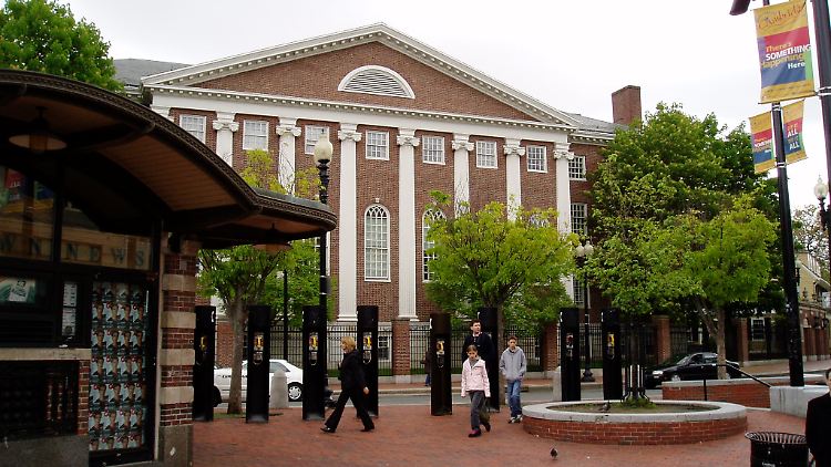 Der Harvard-Square in Cambridge.