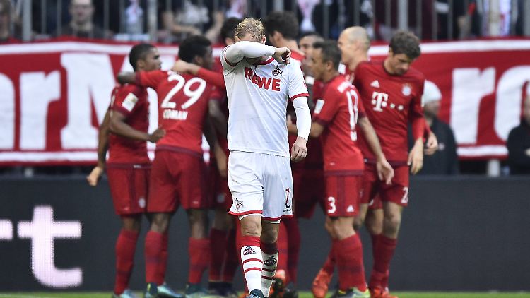 Auch gegen die äußerst defensiv eingestellten Kölner gaben sich die Bayern keine Blöße.