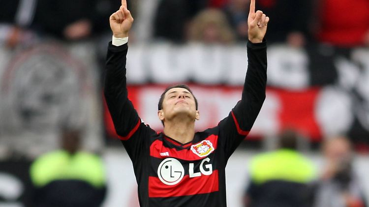 "Chicharito" erzielte für die Werkself den zwischenzeitlichen Ausgleich zum 3:3.