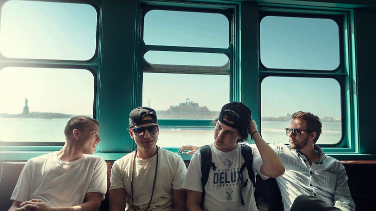 Magnus, Mark, Lukas und Casper (v.l.n.r) sind im Januar 2016 mit ihrem neuen Album auf Deutschlandtour.