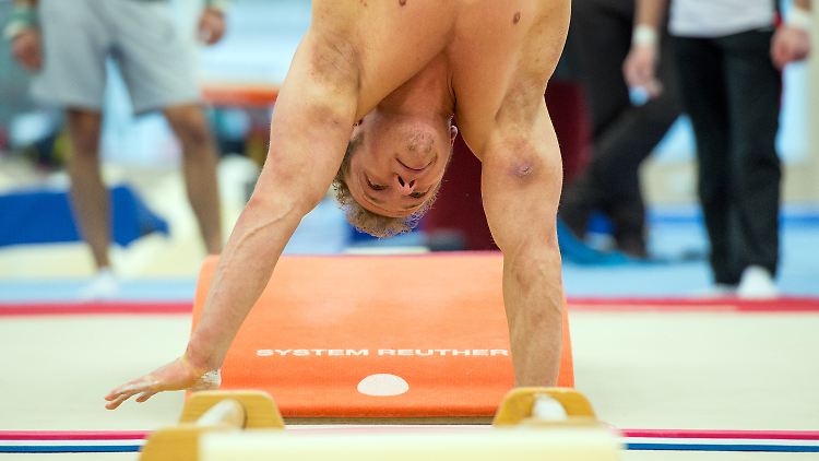 Fabian Hambüchen trainiert für die WM in Glasgow.