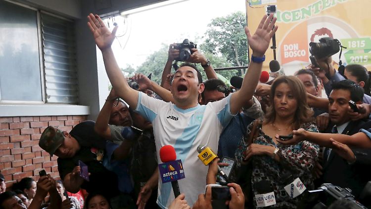 Jimmy Morales meint es diesmal ernst. 