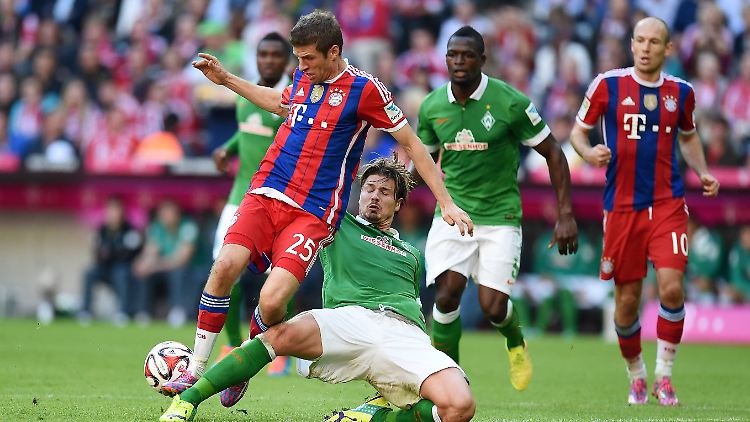 18. Oktober 2014: Sebastian Prödl und der SV Werder Bremen verlieren mit 0:6 beim FC Bayern. 